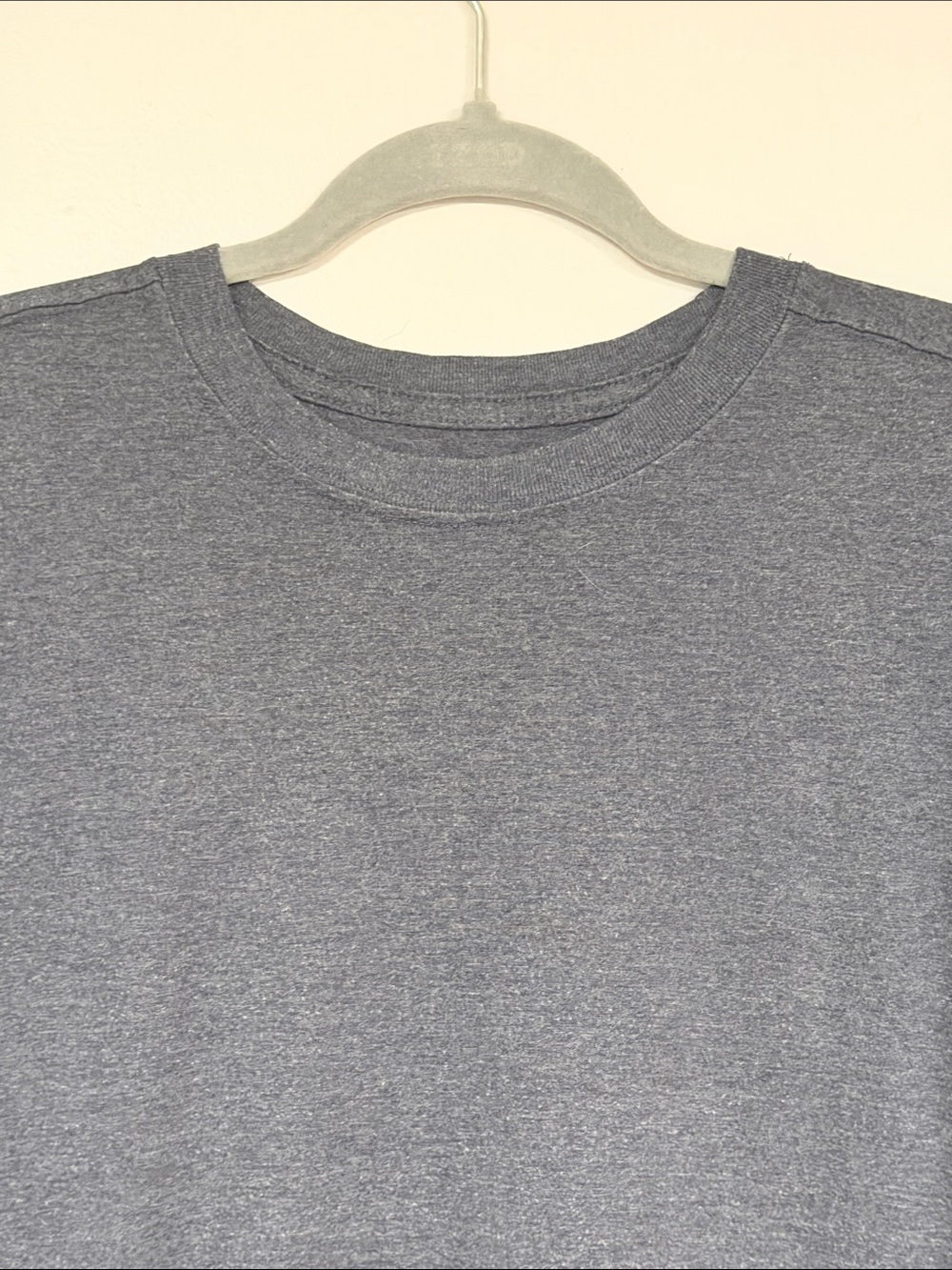 Blue Mountain Men's Heather Gray Long Sleeve Cotton Blend Tee, M - Picture 5 of 7